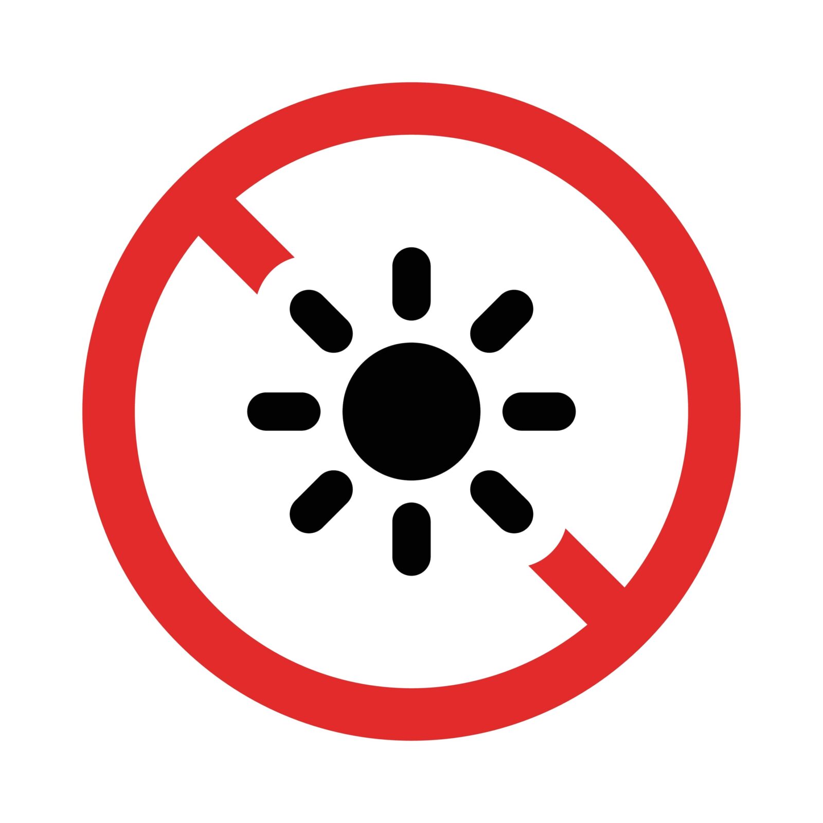 avoid the sun icon